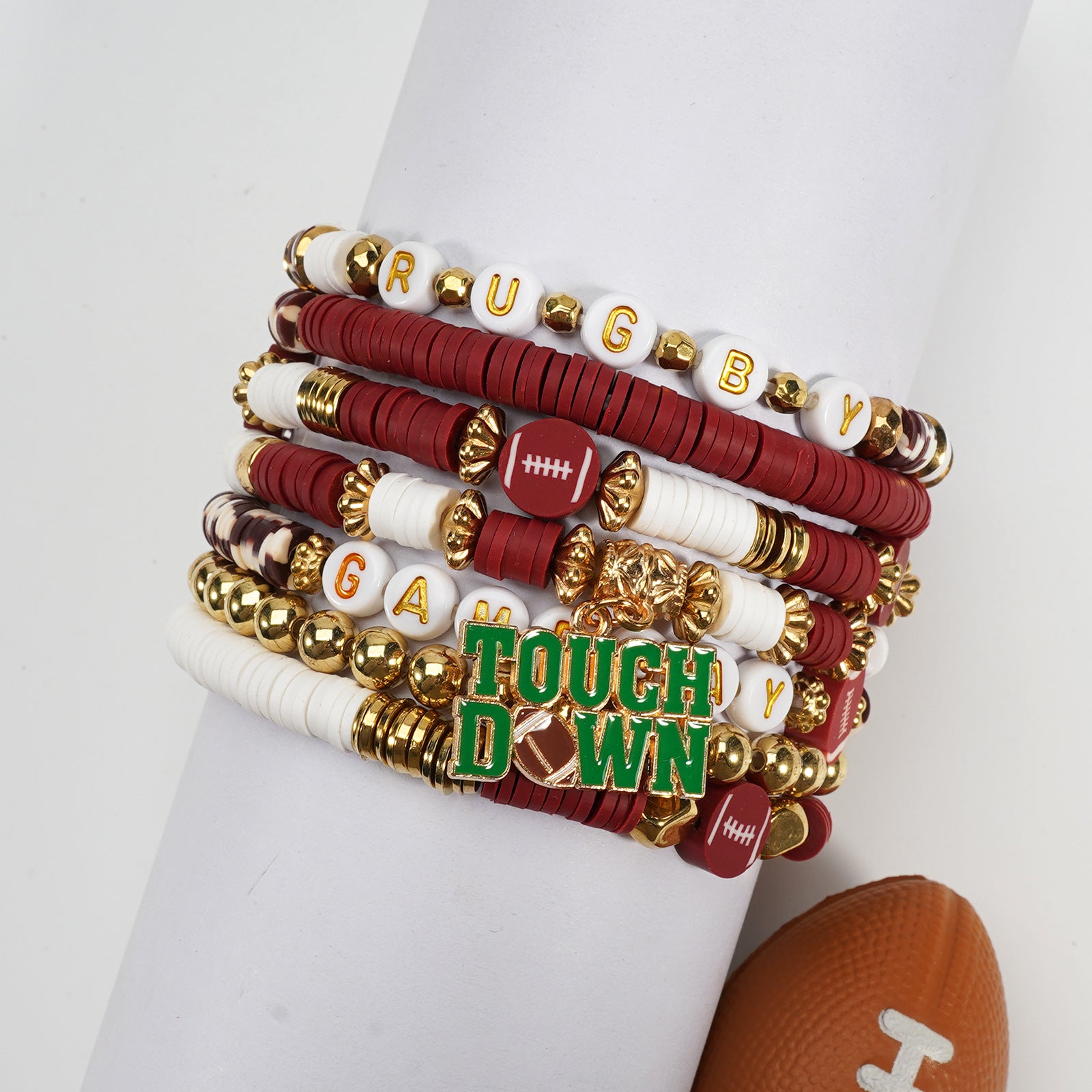 Football Bracelet Game Day Bracelet Game Day Football Mom Fan Wristband for - product image 3