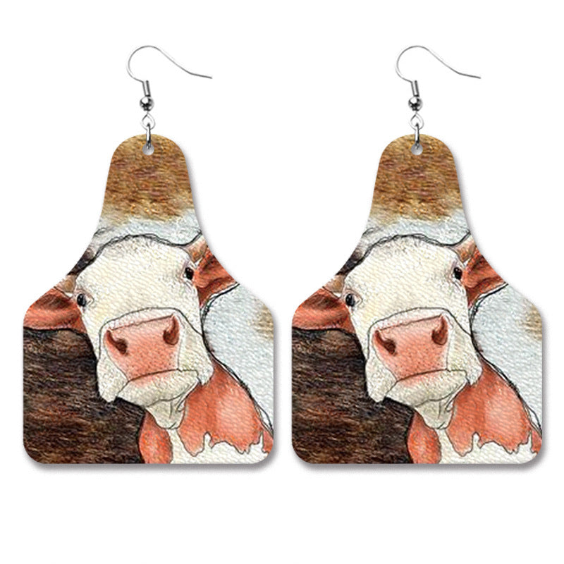 Western Vintage Leather Earrings - product image 6