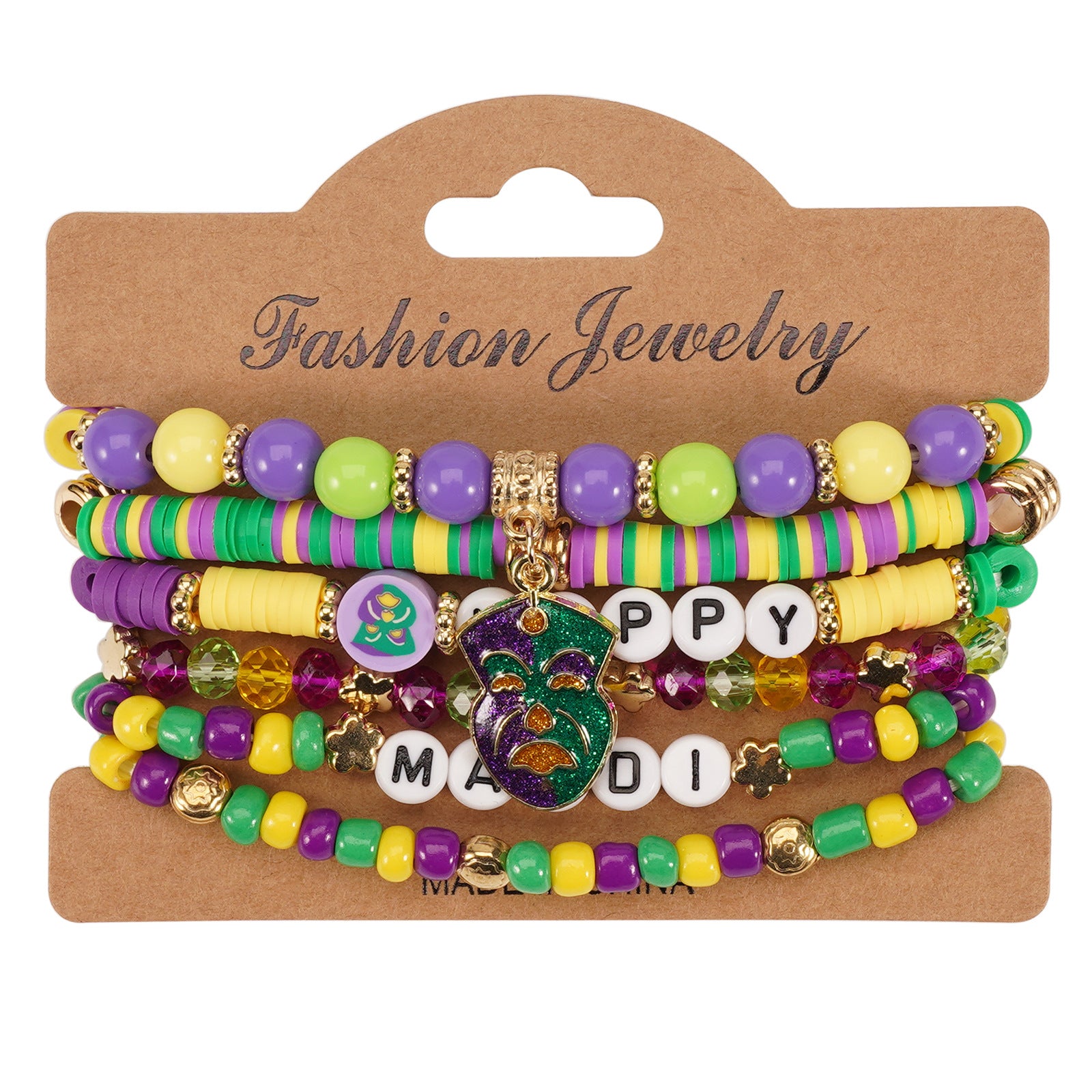 Brazilian Carnival Bracelet Mardi Gras Hat - Face Mask - Pendant - - product image 6