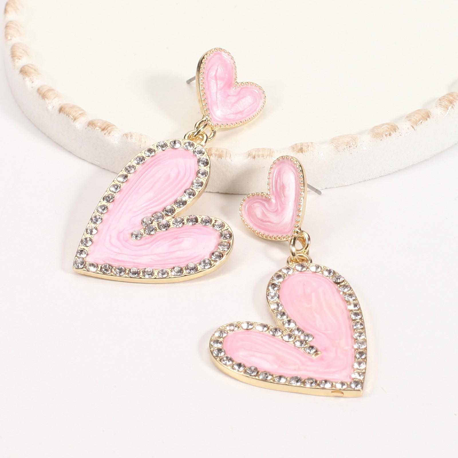 Heart Cross Crystal Earrings - product image 47