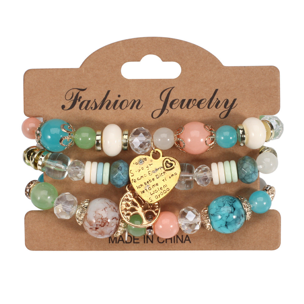 Boho Heart Cross Beaded Necklace - product image 8