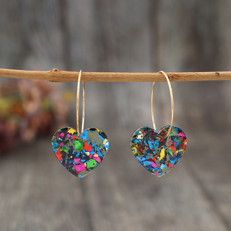 Heart Cross Earrings for Women - product image 3