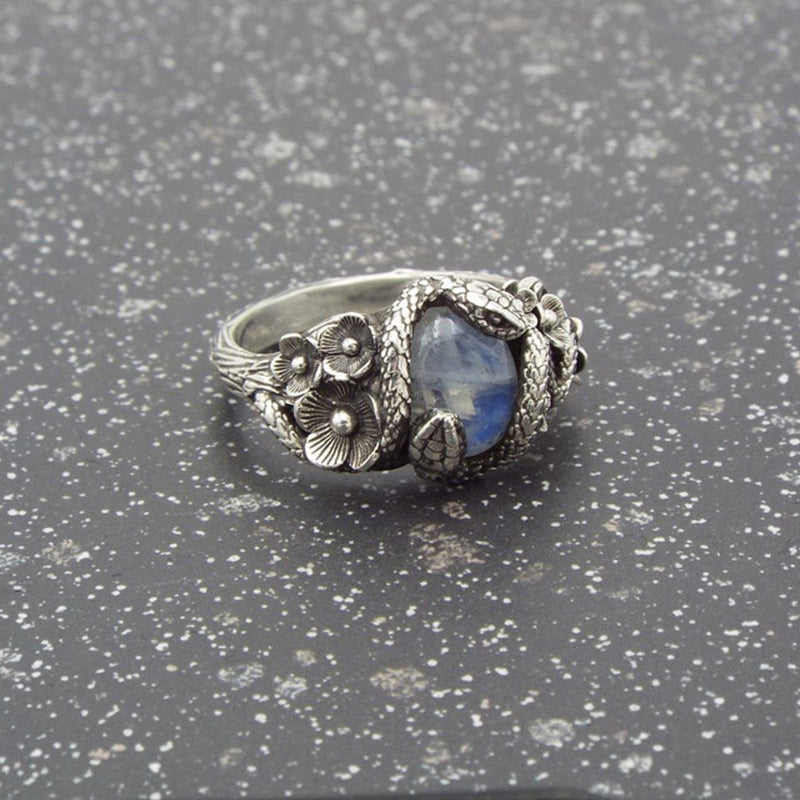 Vintage Floral Moon Ring - product image 13