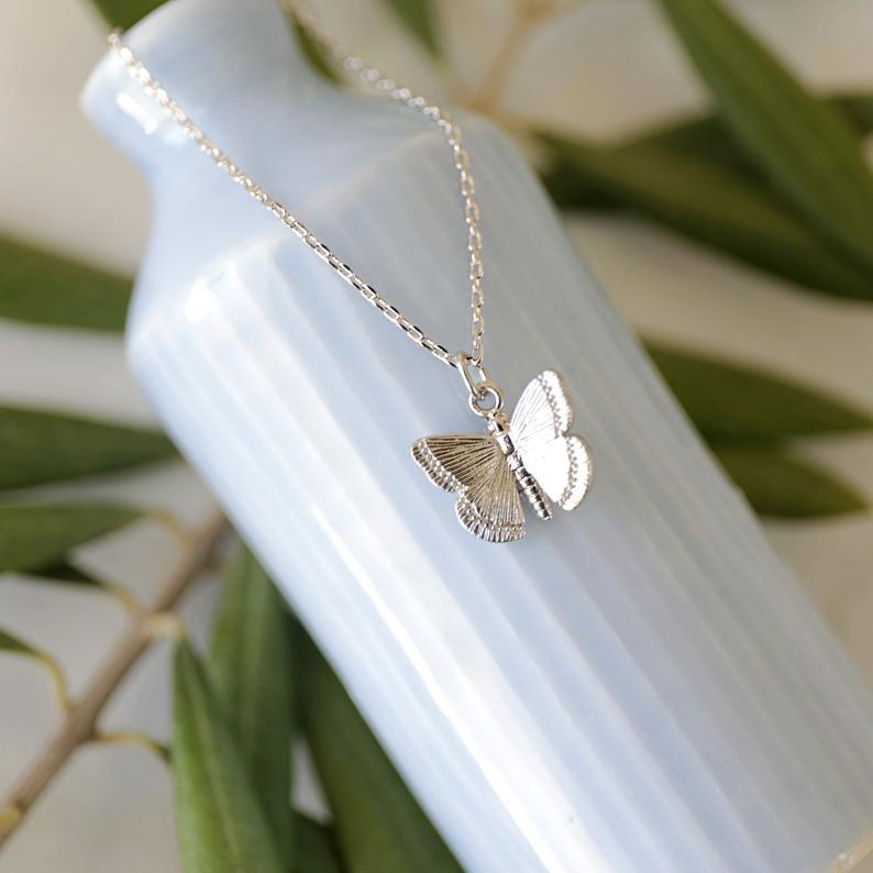 Vintage Cross Butterfly Necklace - product image 3