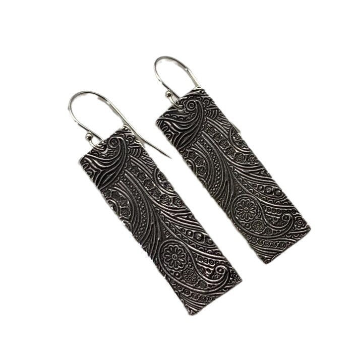 Boho Vintage Geometric Floral Cross Earrings - product image 5