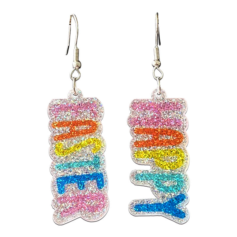 Moon Acrylic Earrings - product image 2