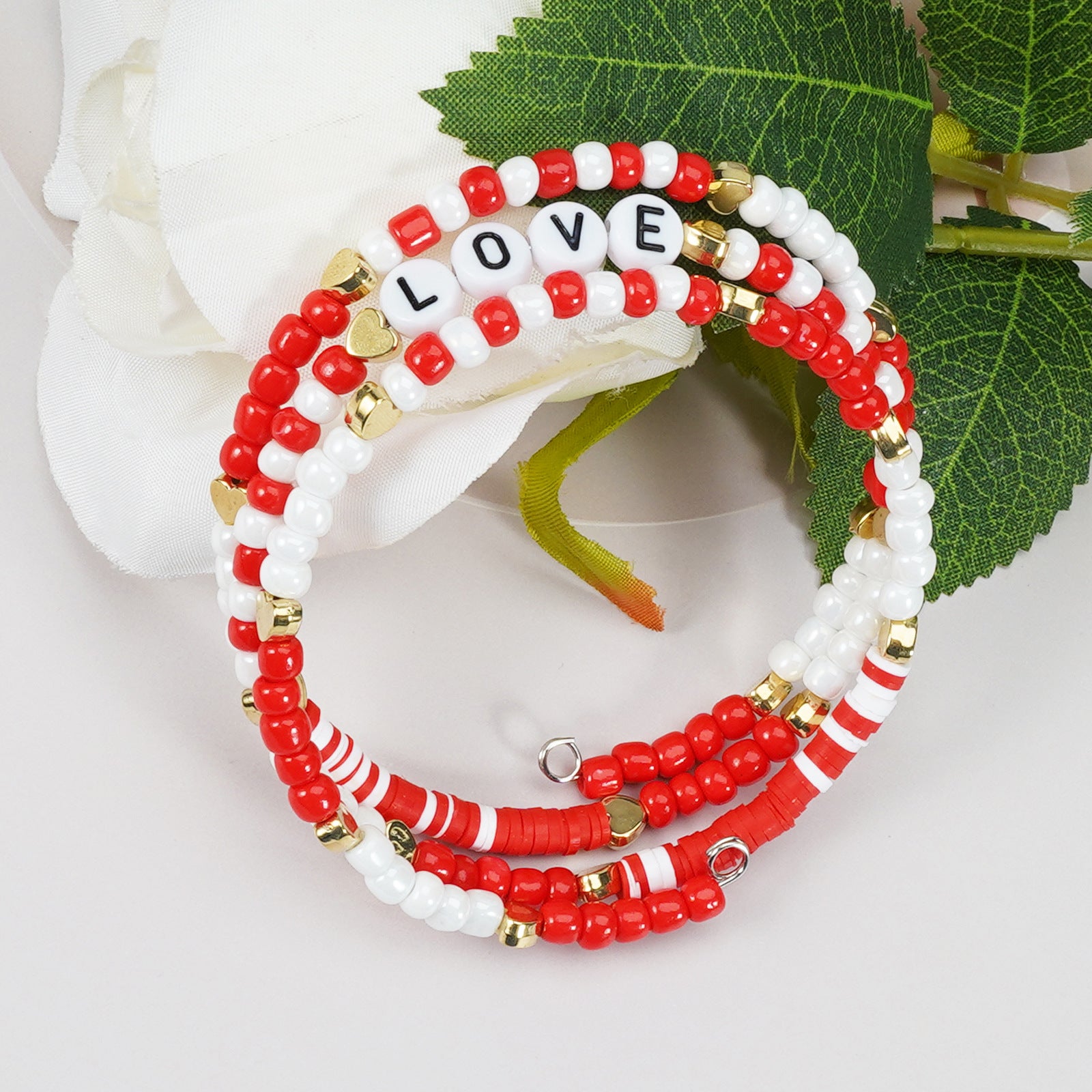 Heart Beaded Bracelet