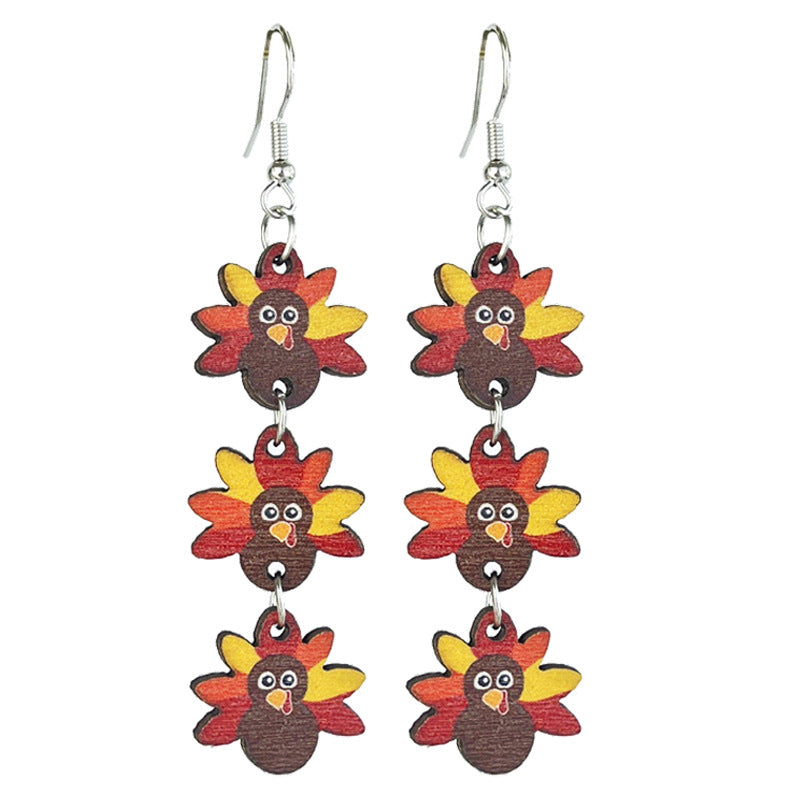 Cross Wood Earrings for Women - product image 4