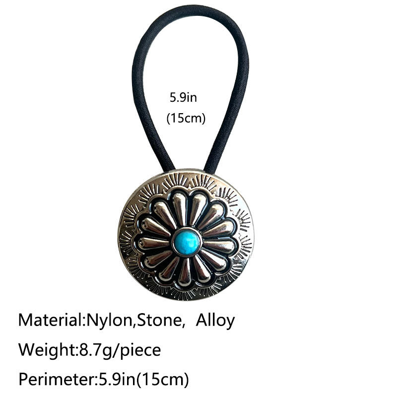 Western Turquoise Vintage Floral Cross Jewelry - product image 4