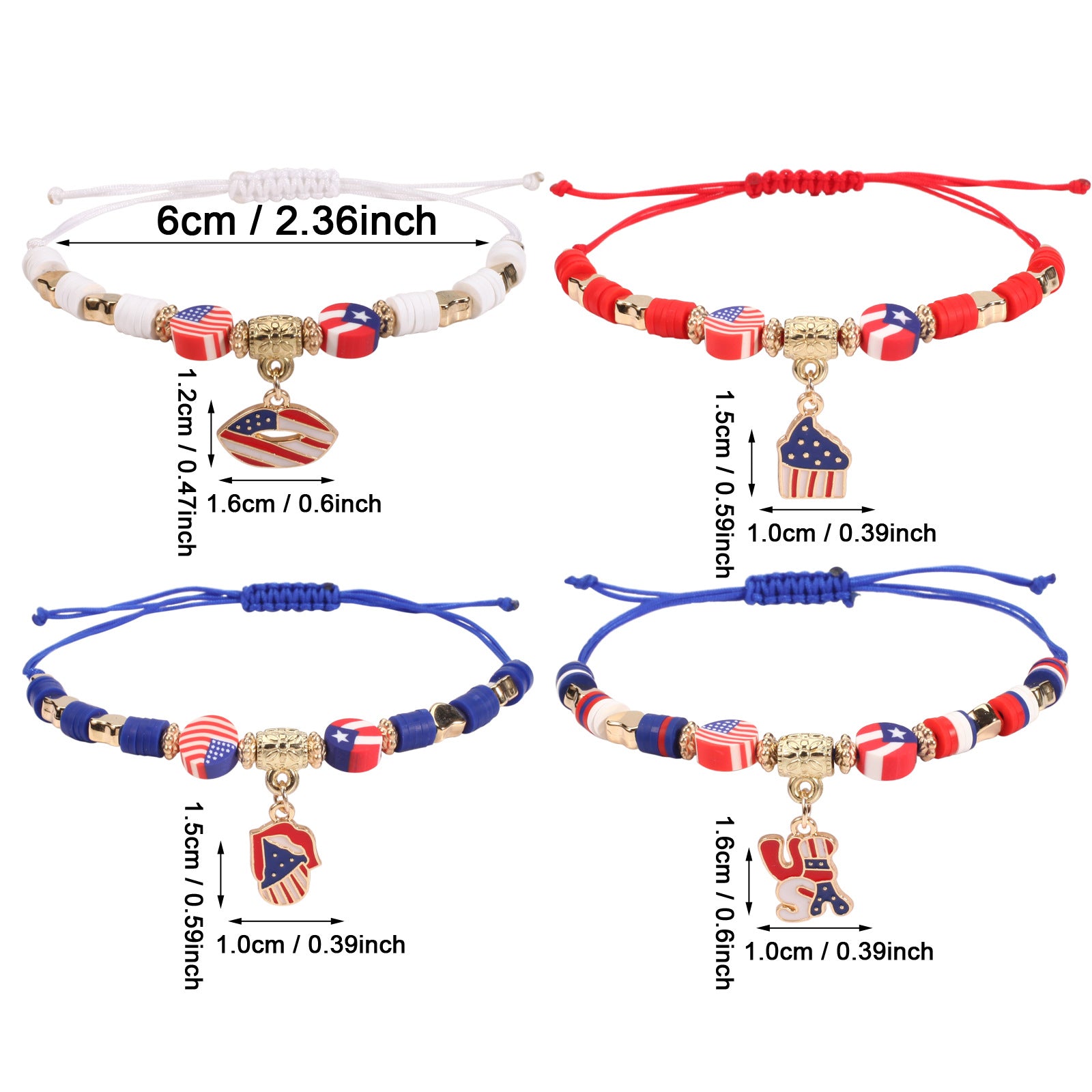 Heart Flag Butterfly Bracelet - product image 4