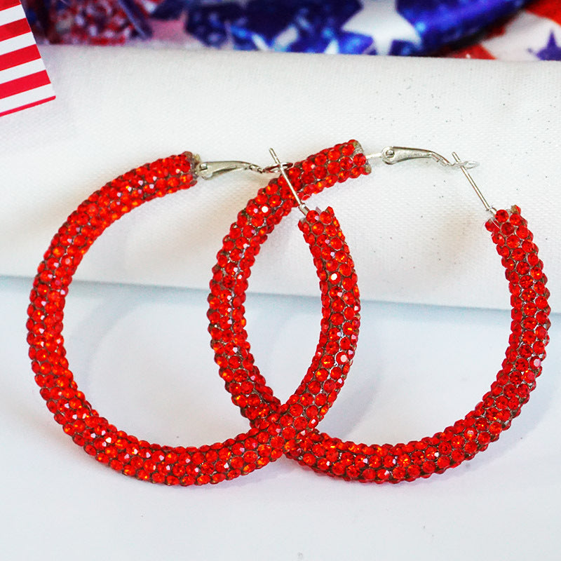 Cross Crystal Earrings