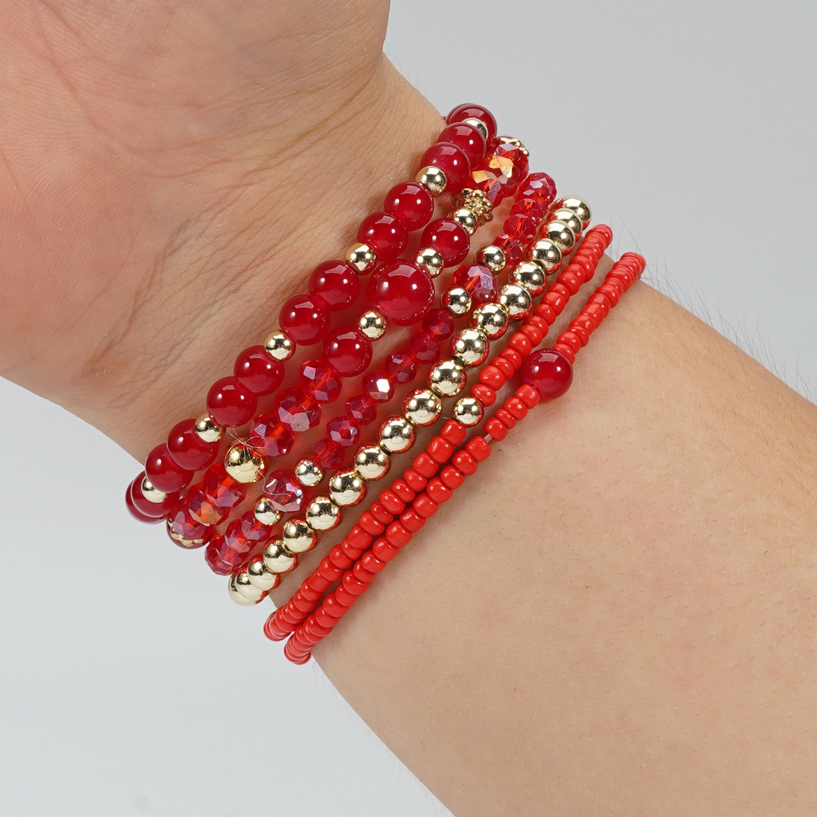 Boho Cross Beaded Bracelet for Women