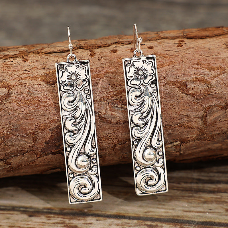 Western Cross Earrings