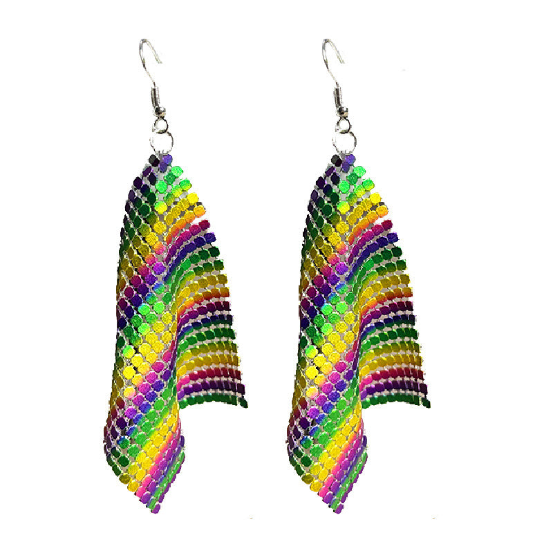 Statement Feather Cross Earrings - product image 5