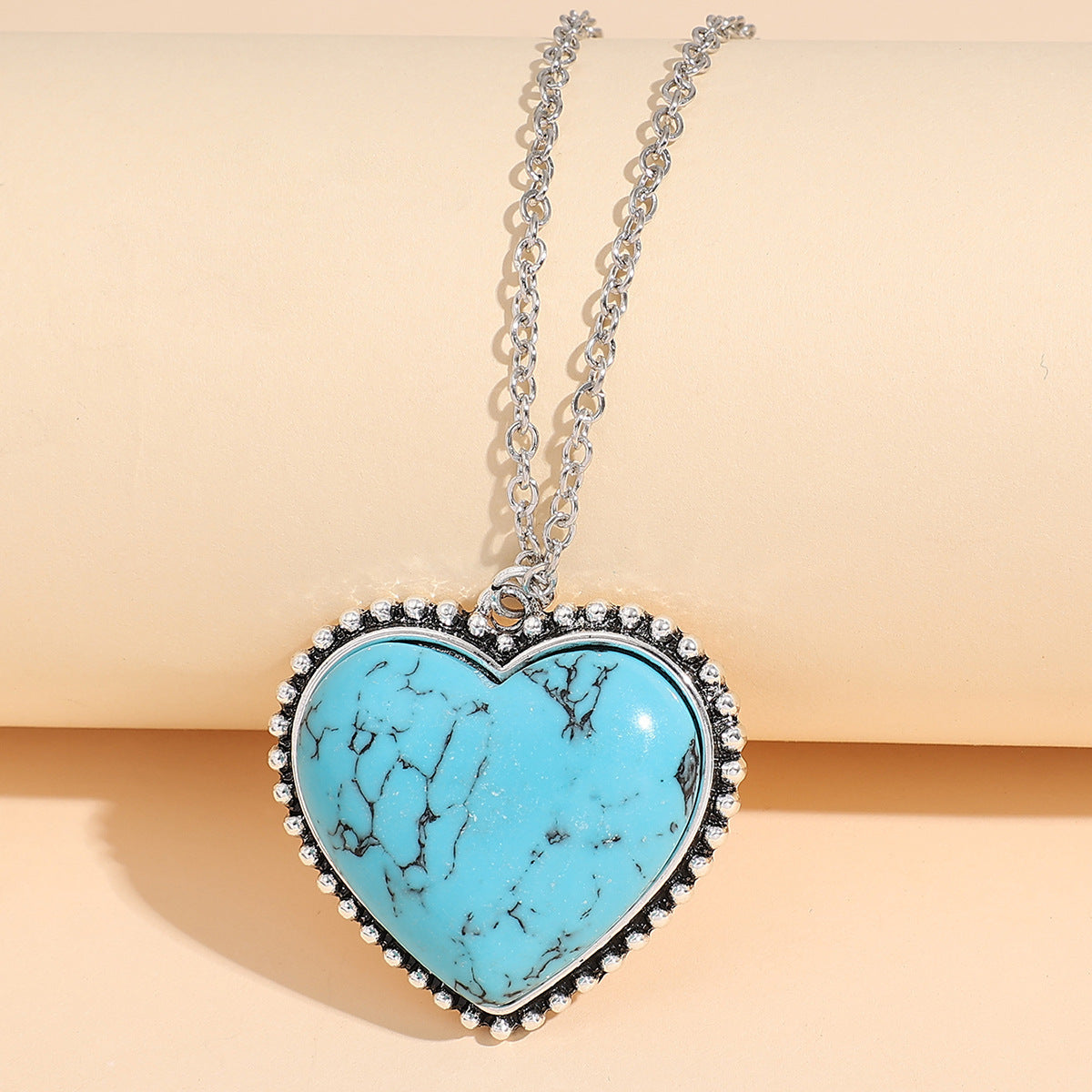 Western Turquoise Heart Necklace for Women - product image 1