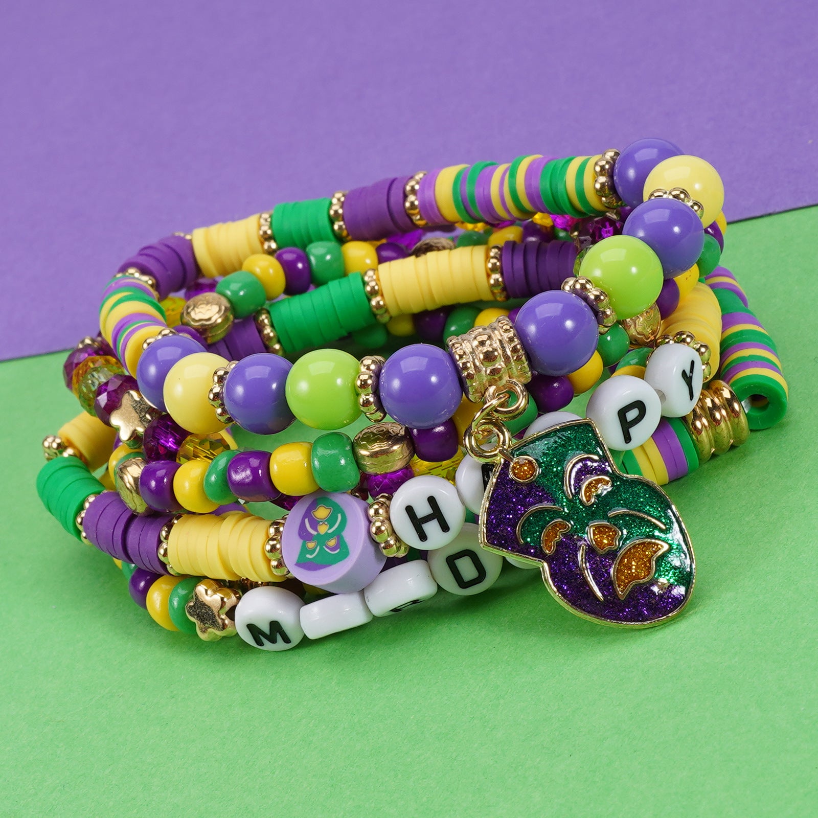 Brazilian Carnival Bracelet Mardi Gras Hat - Face Mask - Pendant - - product image 15