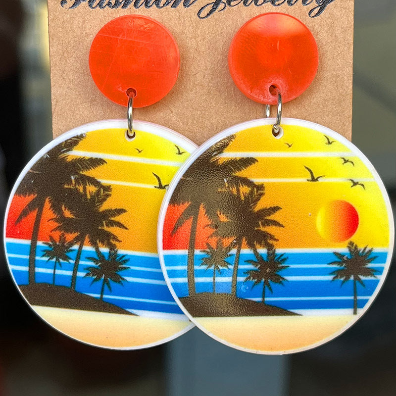 Cross Acrylic Earrings - product image 4