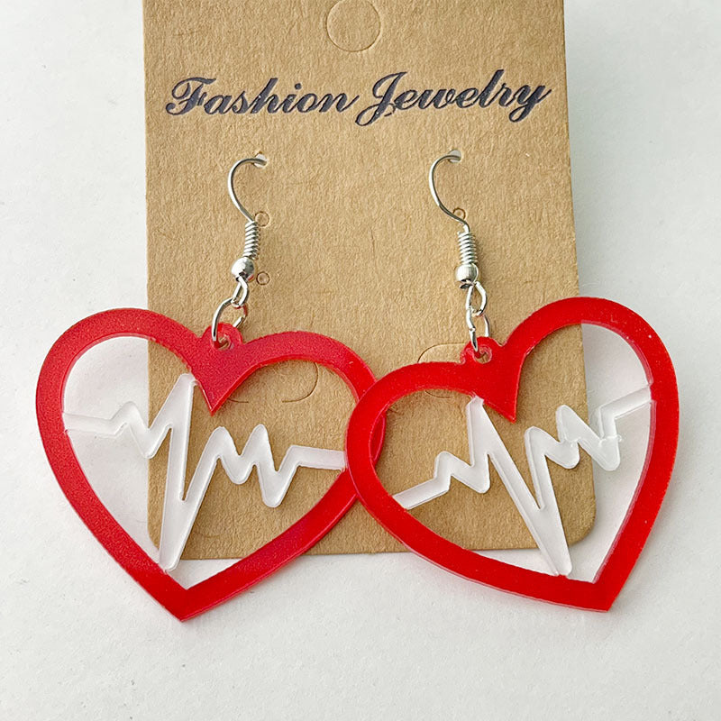 Cross Acrylic Earrings - product image 4