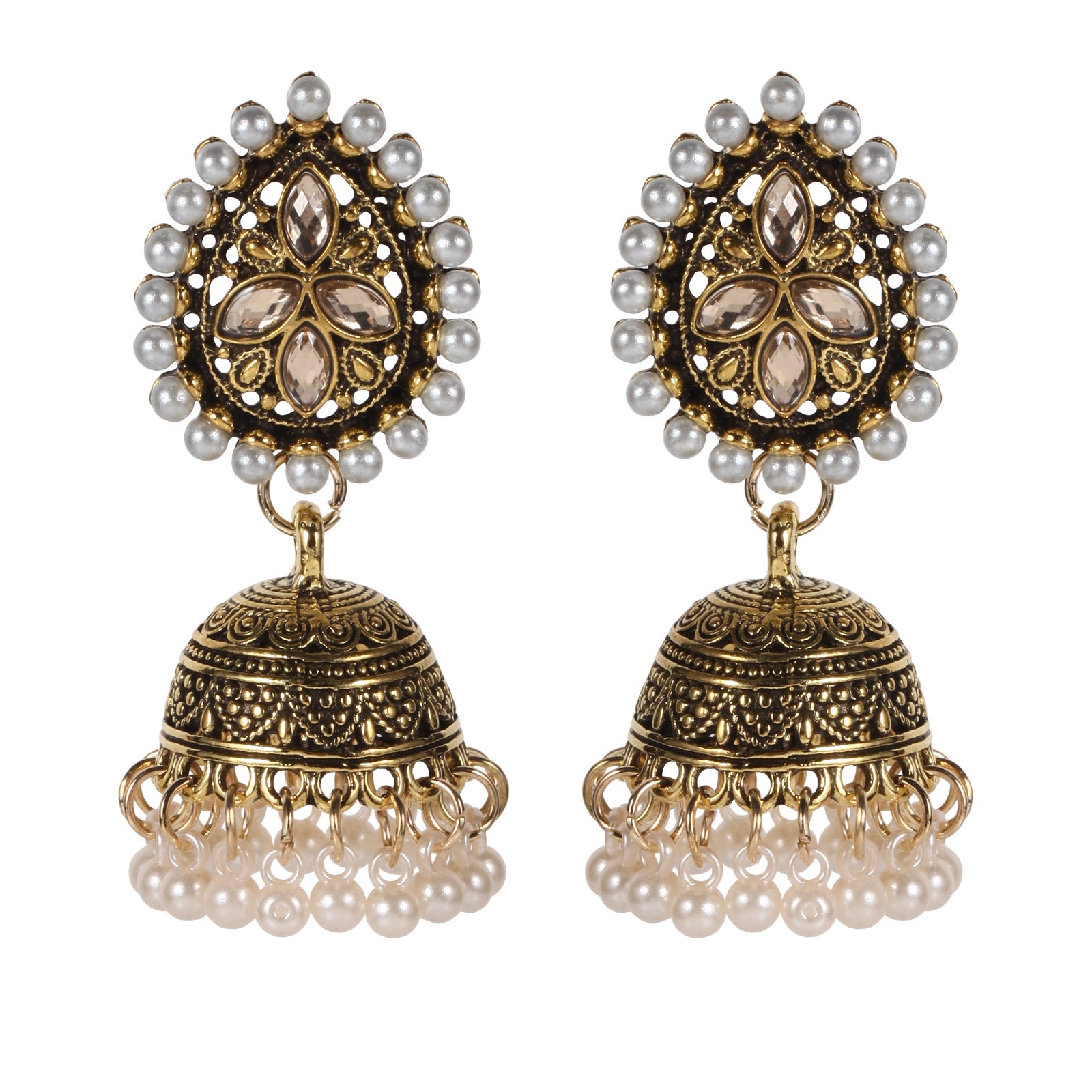 A Pair of Style Earrings - Gold-plated Alloy - Handmade with Tassels and - product image 5