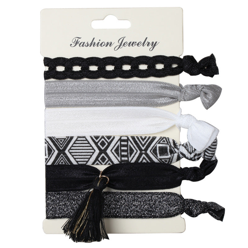 Korean Hair Ties Colorful Elastic Hairband Dual-purpose Wristband of Popular - product image 14
