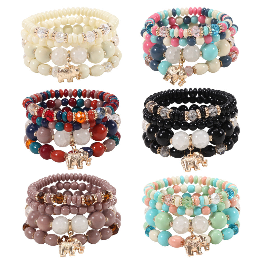 Boho Cross Beaded Necklace - product image 1