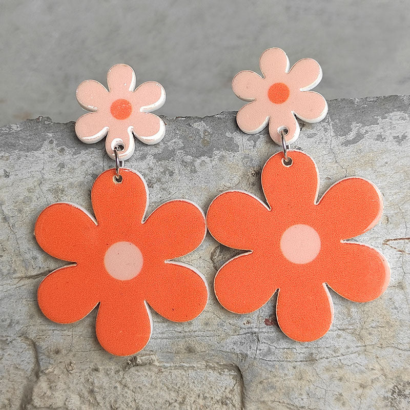 Vintage Floral Acrylic Earrings - product image 9
