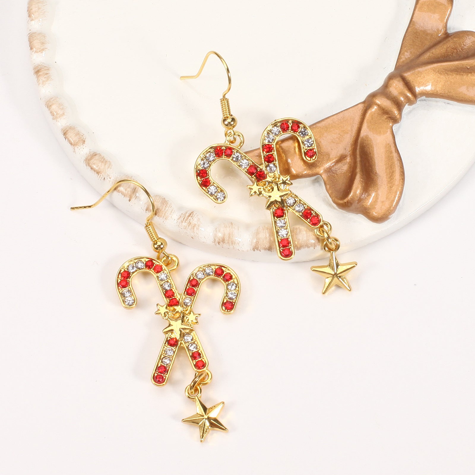 Christmas Earrings - Snowflake - Candy Cane - Reindeer Antler Party Earrings - product image 22