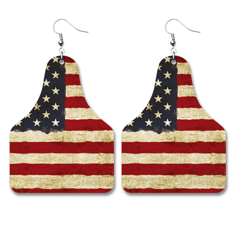 Western Vintage Leather Earrings - product image 11