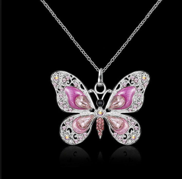 Vintage Butterfly Necklace