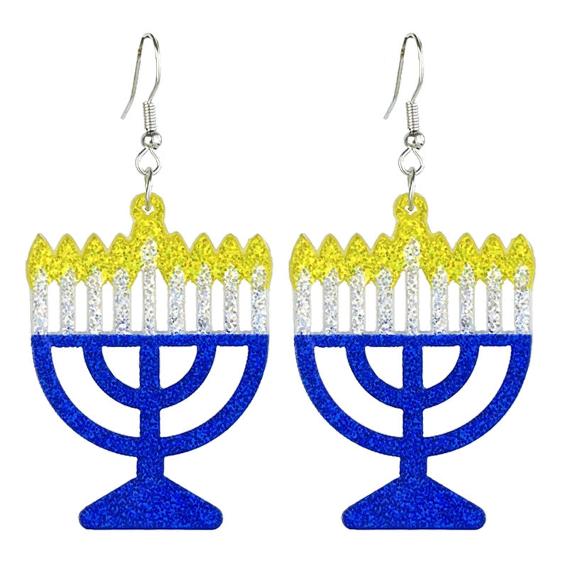Cross Acrylic Earrings - product image 2