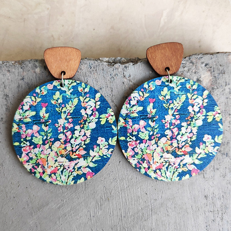 Boho Vintage Floral Earrings