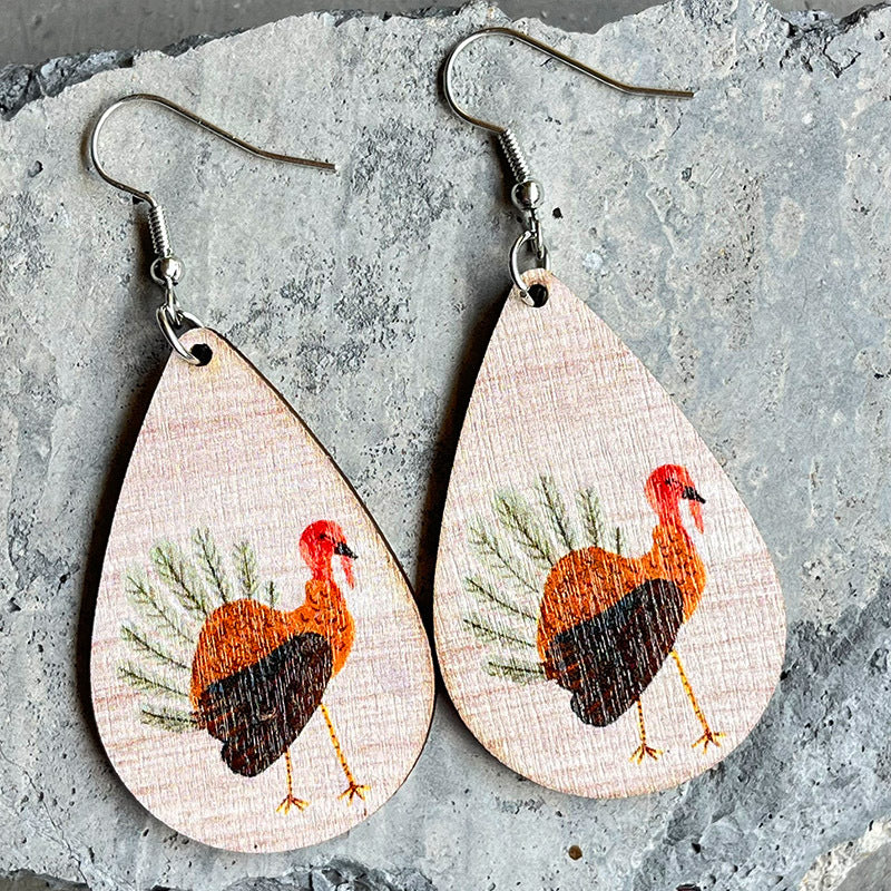Boho Cross Wood Earrings - product image 4