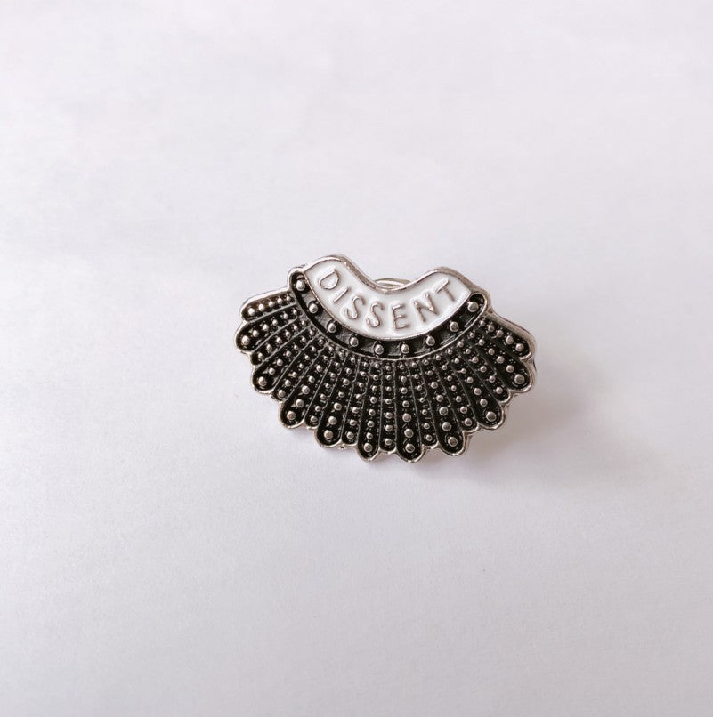 Dissent Dissident Enamel Brooch Ruth Bader Ginsburg Brooch - Shirt Collar Pin - product image 12