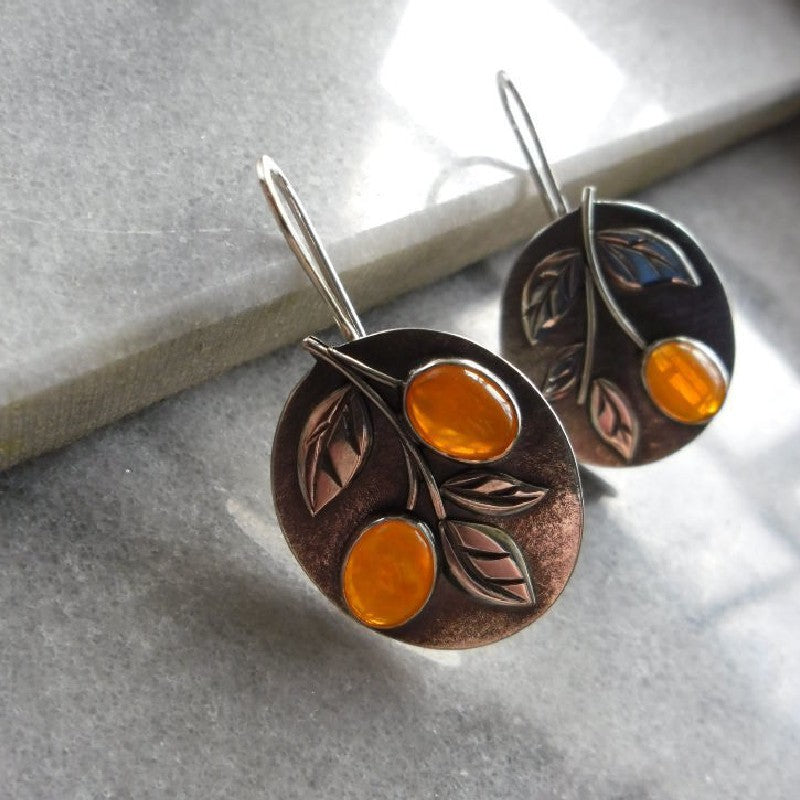 Vintage Floral Cross Earrings - product image 1