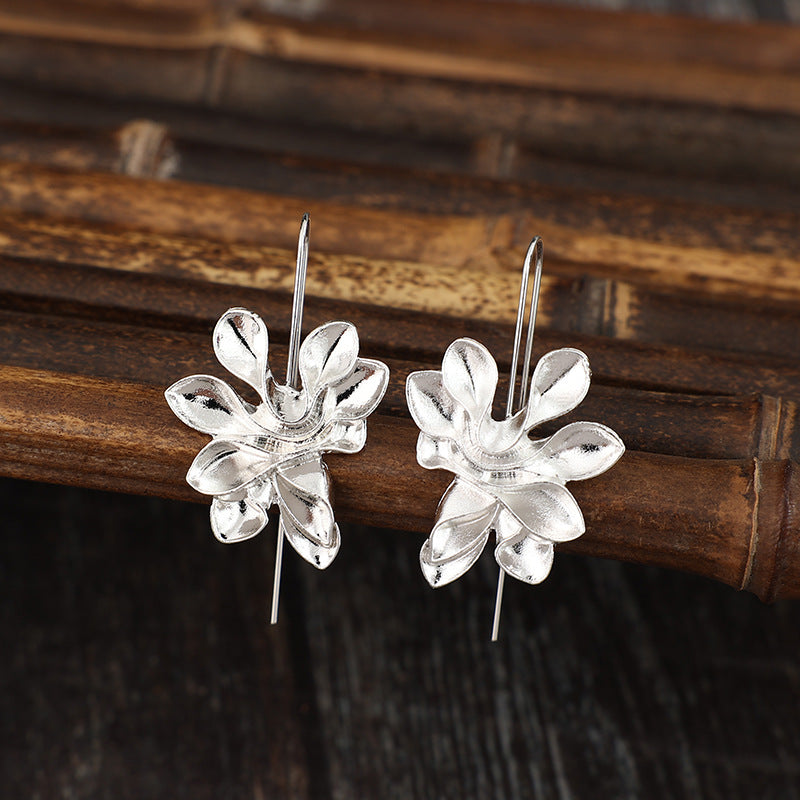 Vintage Floral Cross Earrings for Women - product image 4