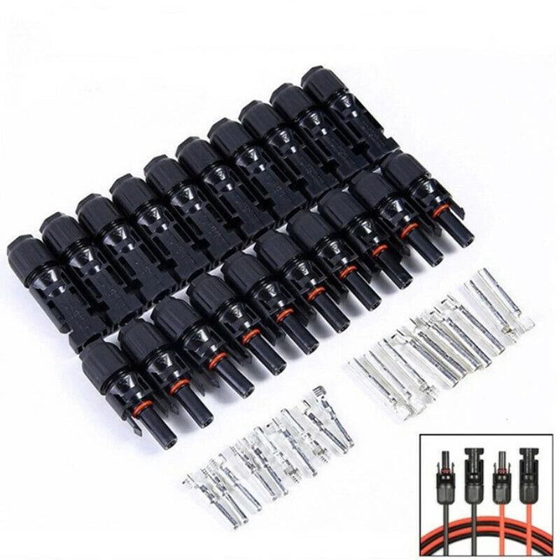 10 Pairs, Solar Plug MC4 Plug Male Female Solar Panel Plugs For 2.5/4/6 Mm2 Solar Cable Solar System Solar Panel Photovoltaic Connector