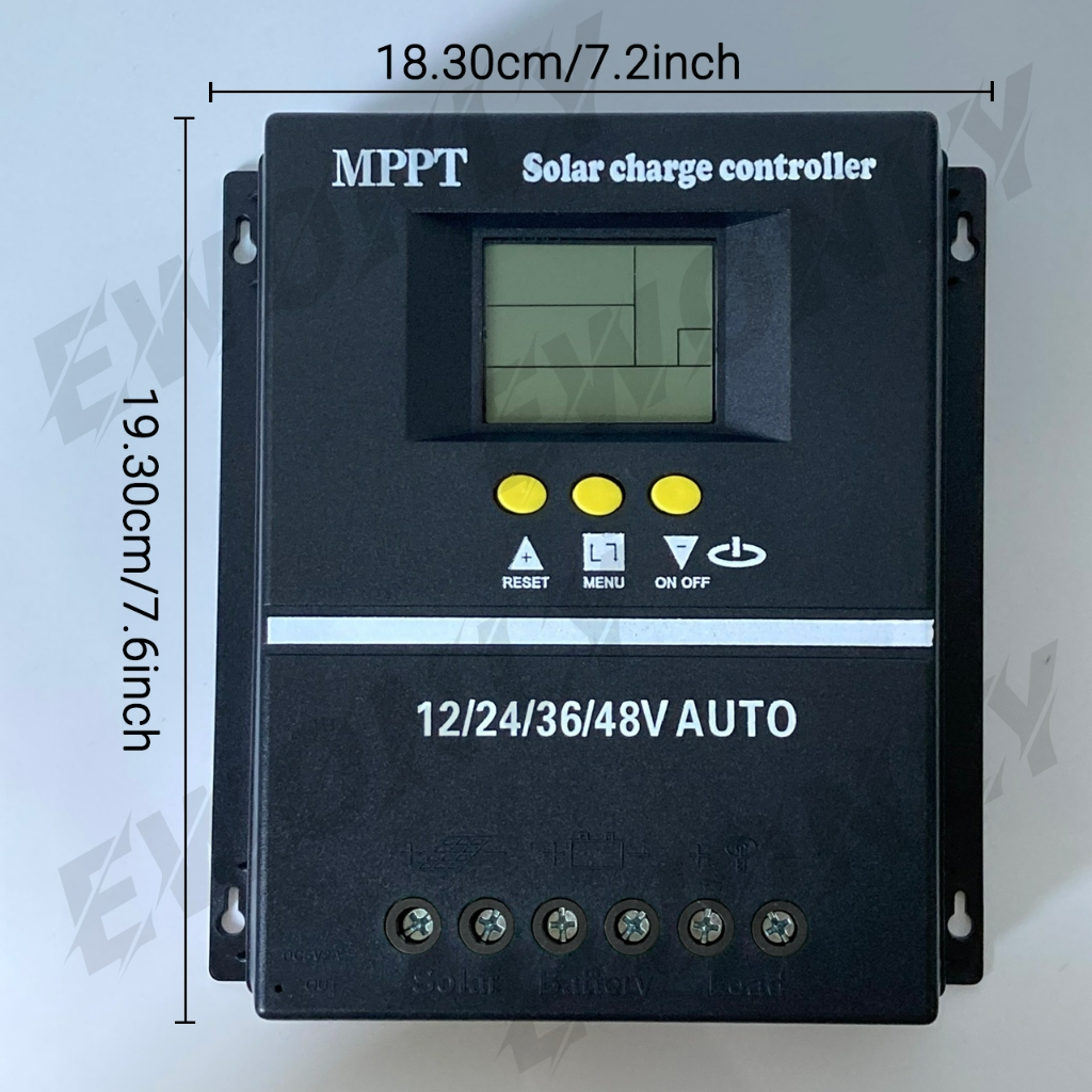 Ewonly MPPT ชาร์จเจอร์ Solar Charge Controller 12V/24V/36V/48V โซล่าร์ชาร์จเจอร์ Auto สำหรับแบตเตอรี่ลิเธียม 60A-100A