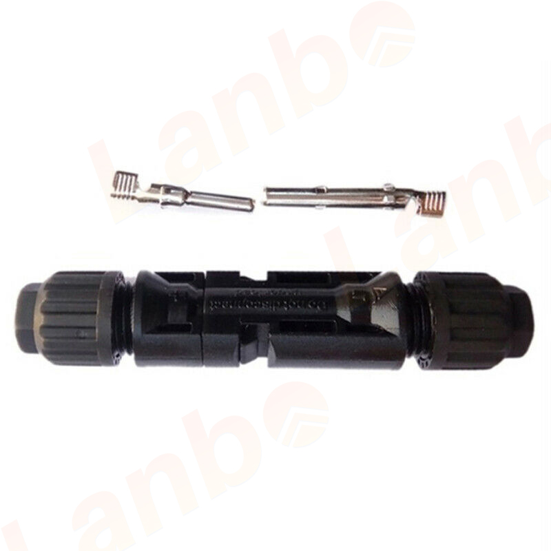 Ewonly MC4 Connector หัว mc4โซล่าเซลล์ 10คู่ สายไฟโซล่าเซล หัวต่อแผงโซล่าเซลล์ มาตรฐาน TUV และ IP67 30A Male Female Wire