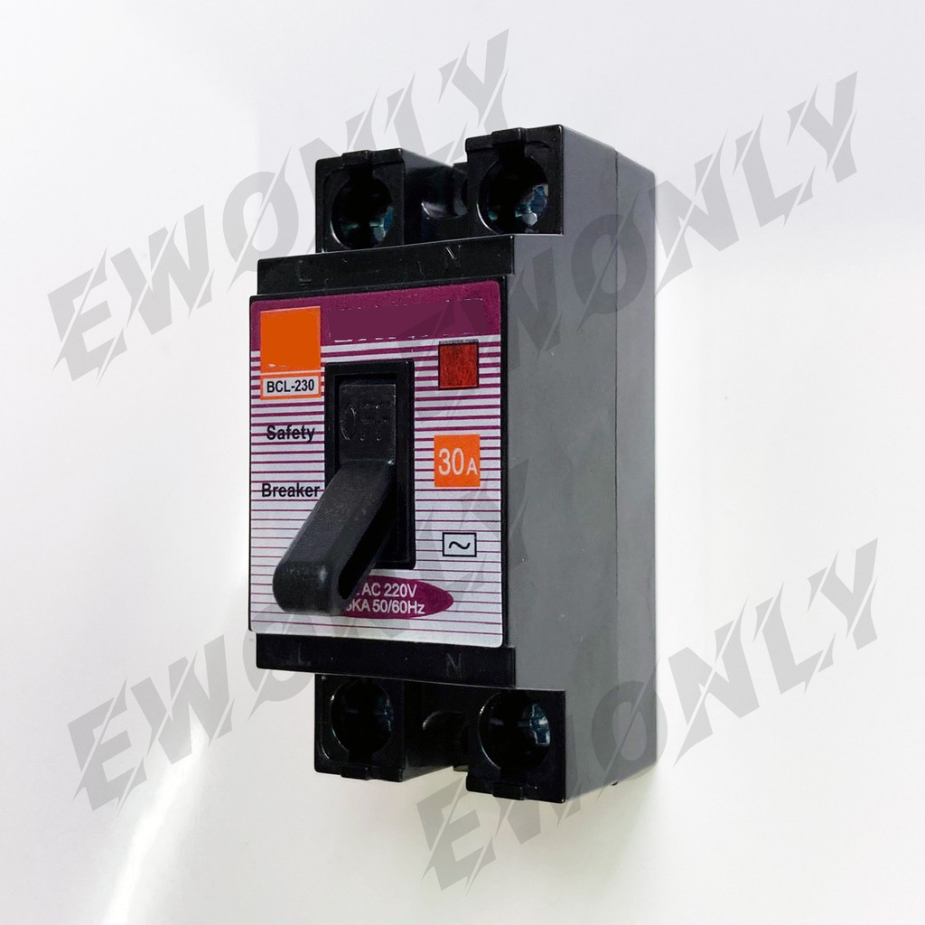 EWONLY เซฟตี้ เบรกเกอร์ Safety Breaker ตัวตัดไฟ 2P 220V ขนาด 30A ยี่ห้อ ช้าง มินิเบรกเกอร์ เบรคเกอร์