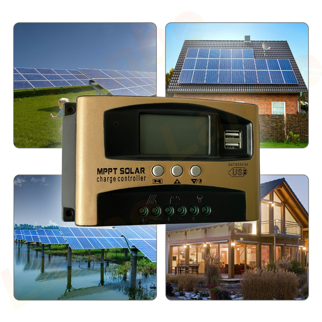 Ewonly mppt solar charger controlle 30/60แอมป์/100A ชาร์จเจอร์ 12v24v ชาจเจอร์โซล่า โซล่าชาร์จเจอร์ โซล่าเซลล์ ชาจ