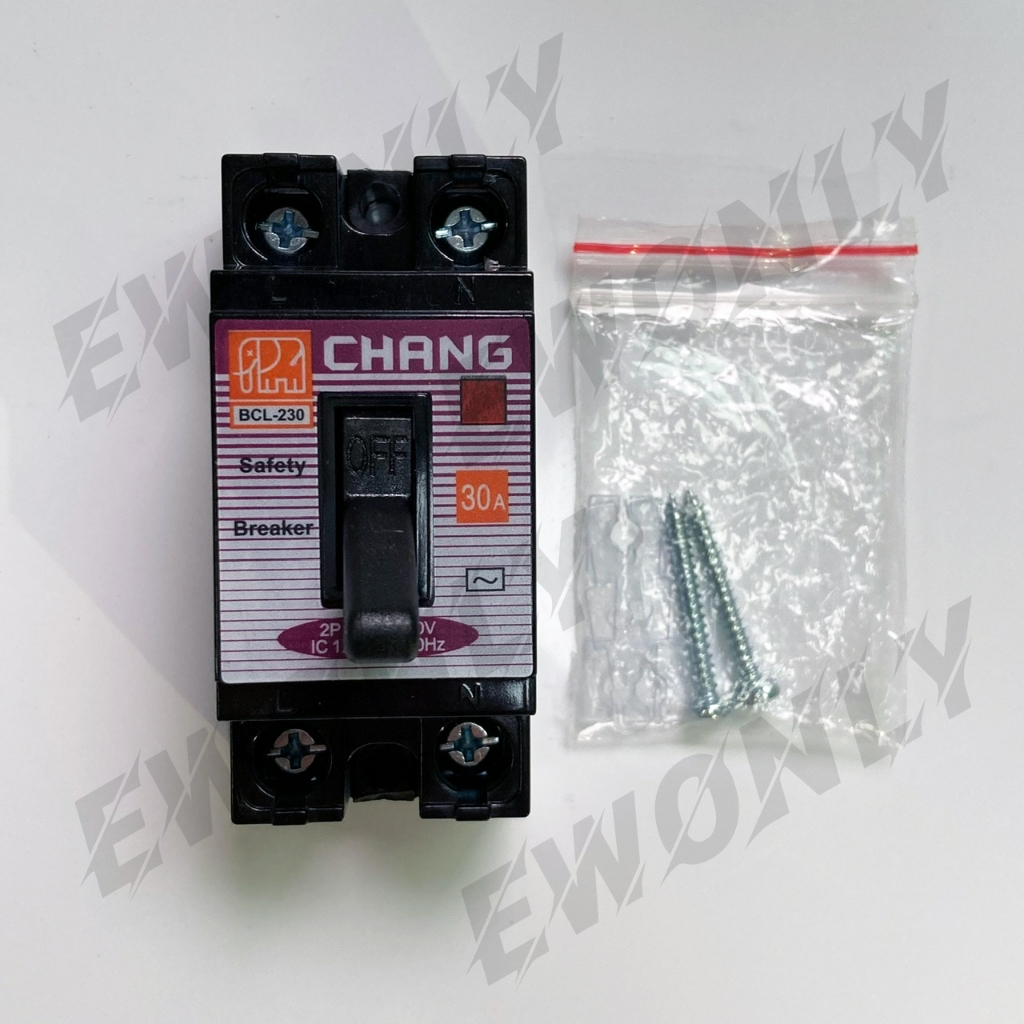 Ewonly MPPT Solar Charger Controlle ชาจเจอร์โซล่า 30A-100A ชาร์จเจอร์ 12v24v + 3pcs CHANG เซฟตี้ เบรกเกอร์ 2P 220V 30A
