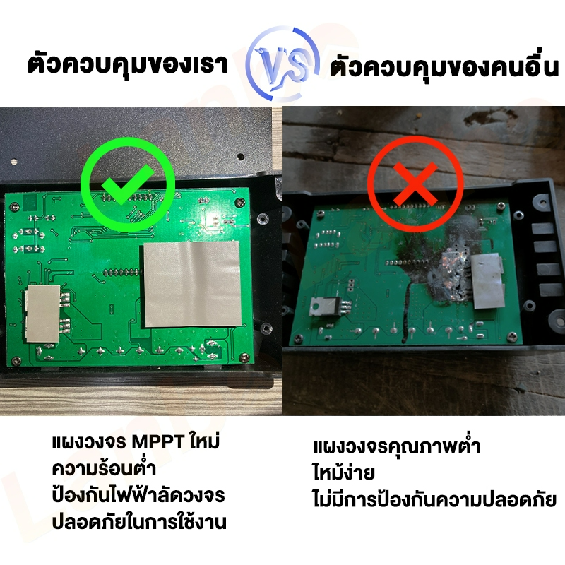 EWONLY ชาร์จเจอร์ 12v24v MPPT solar charger controlle + 2สวิทช์ 12V 24V 30A/60A/100A สำหรับระบบพลังงานแสงอาทิตย์ สีทอง