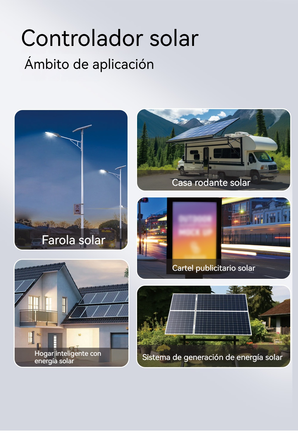 Controlador de Carga Solar MPPT 100A 12V 24V Pantalla LCD 30-100A Regulador Inteligente para Baterías Máx. 46V Entrada Doble USB Para Plomo-Ácido/Litio, Cargador Automático Solares y Paneles