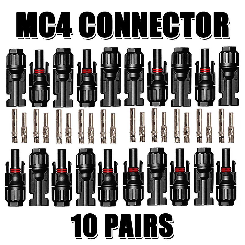 10 Pairs, Solar Plug MC4 Plug Male Female Solar Panel Plugs For 2.5/4/6 Mm2 Solar Cable Solar System Solar Panel Photovoltaic Connector