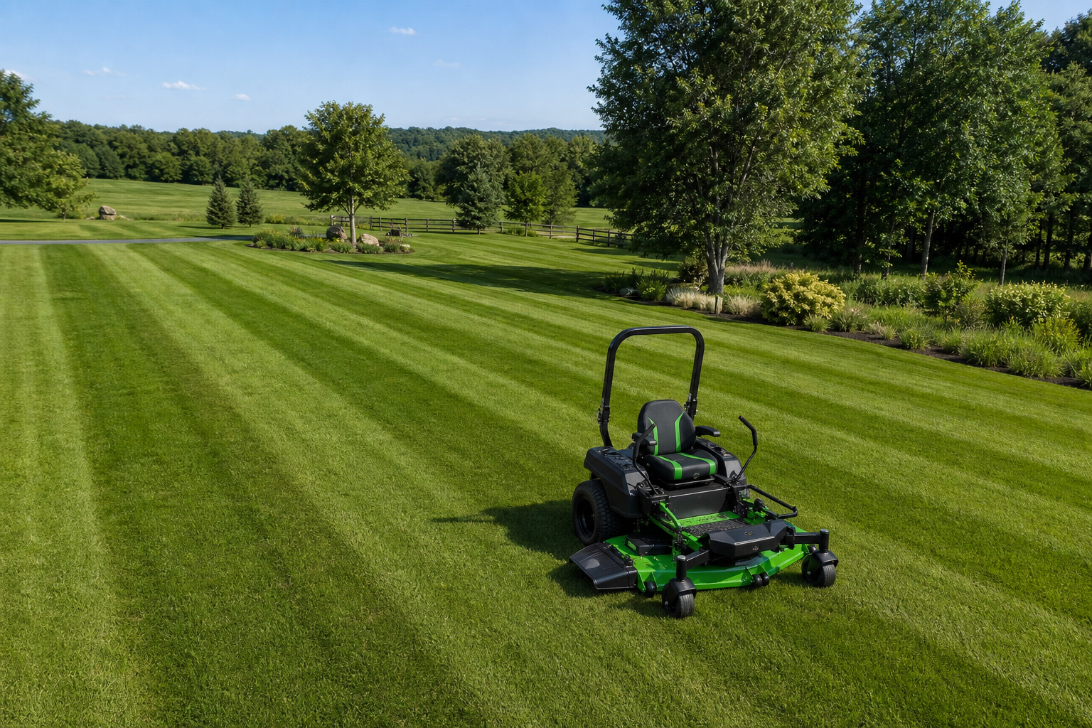 EGO POWER+ Z6 52-Inch Battery Zero-Turn Mower large acreage striped lawn mowing