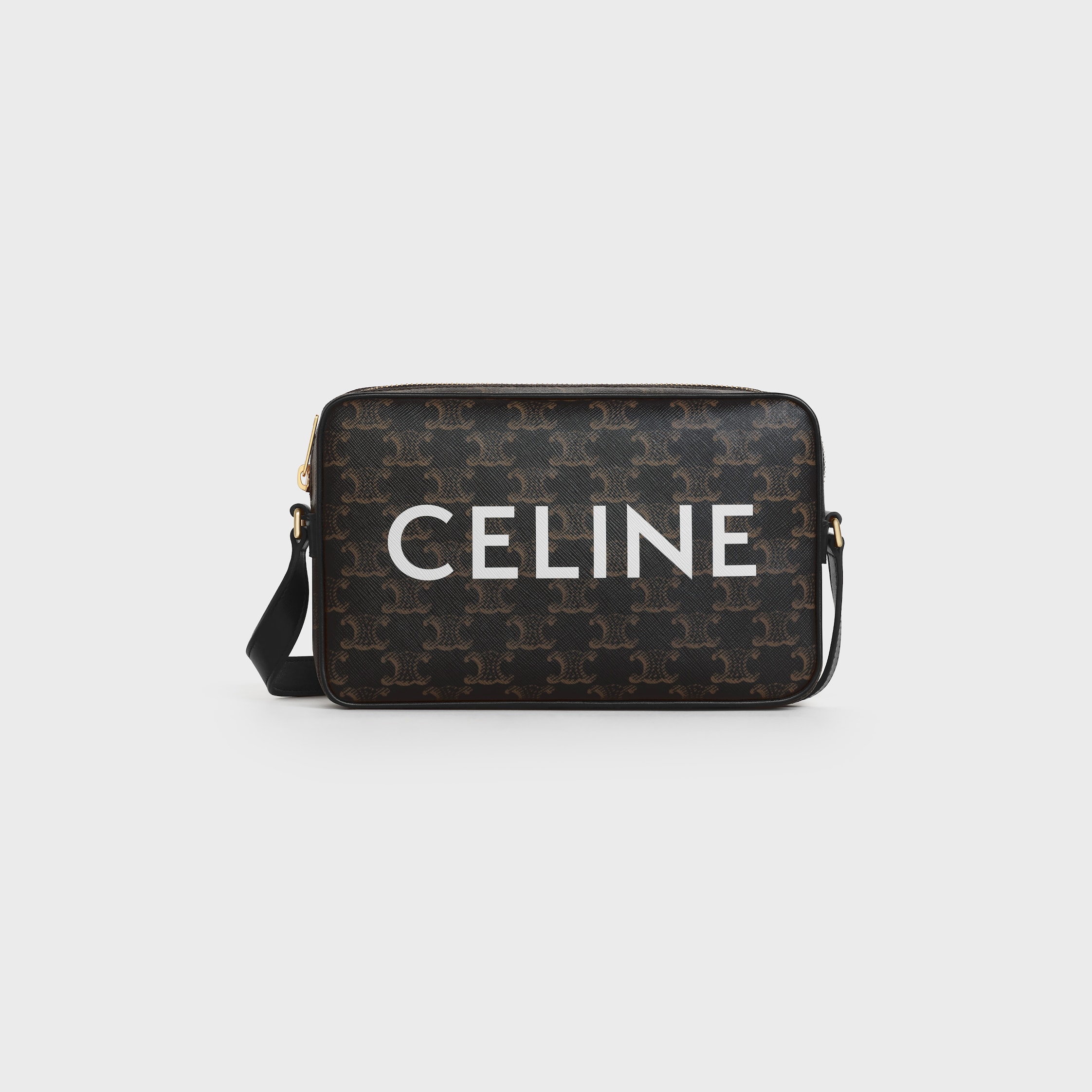 ミディアム メッセンジャーバッグ / CELINEプリント入りトリオンフキャンバス