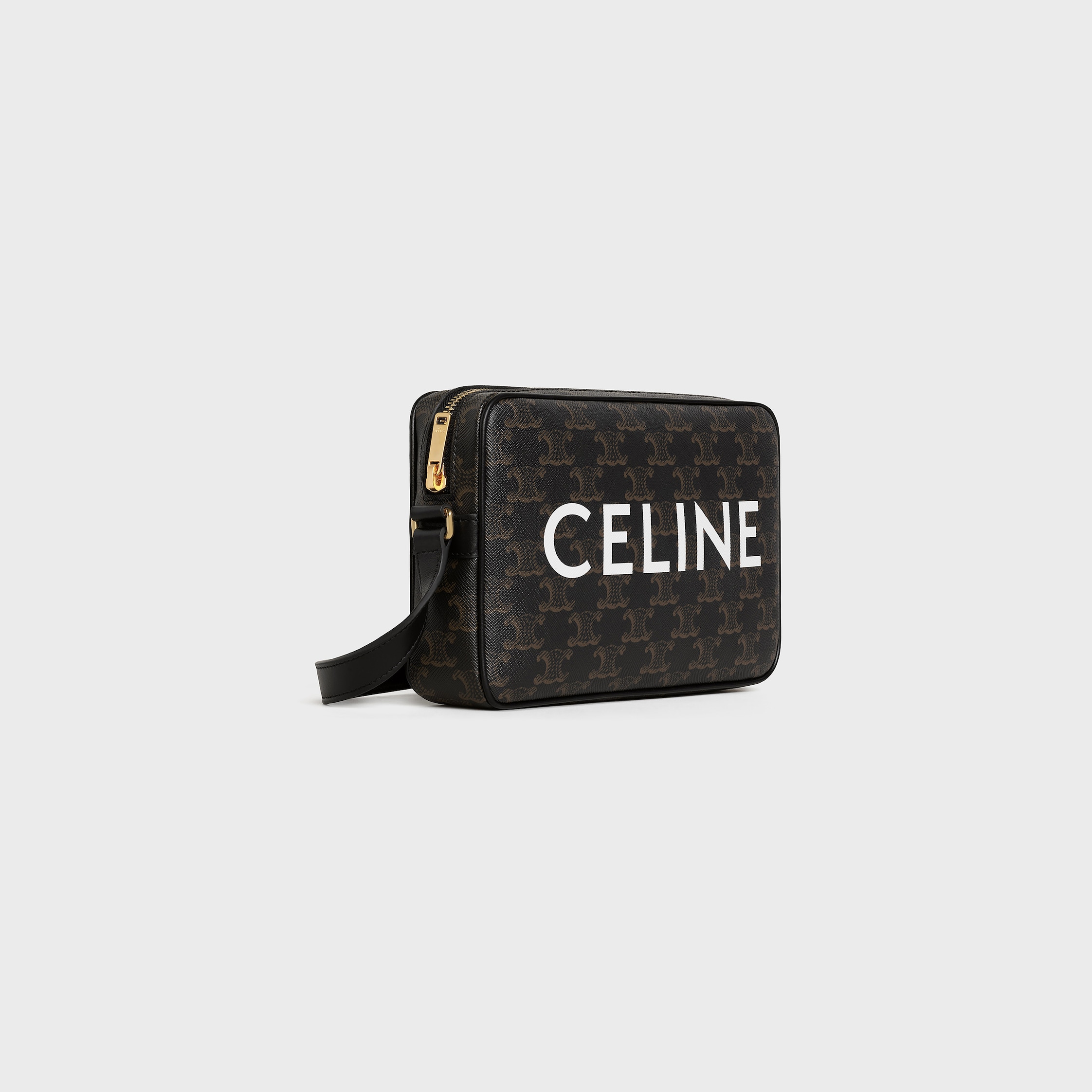 ミディアム メッセンジャーバッグ / CELINEプリント入りトリオンフキャンバス