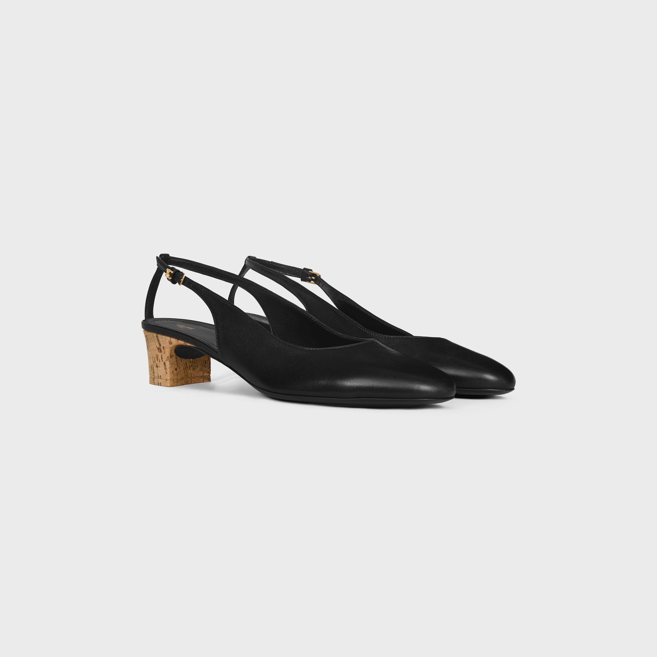 CELINE アルマ トリオンフ スリングバック / パテントカーフスキン