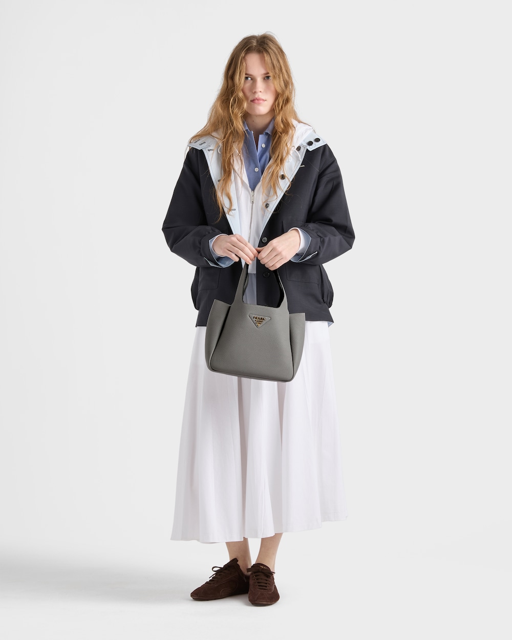 Prada プラダ リエゾン スモール レザー トートバッグ