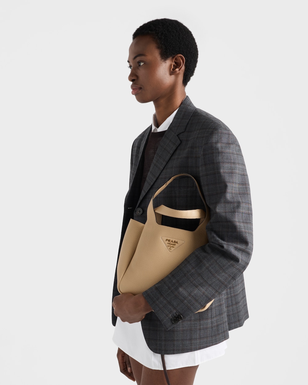 Prada プラダ リエゾン スモール レザー トートバッグ